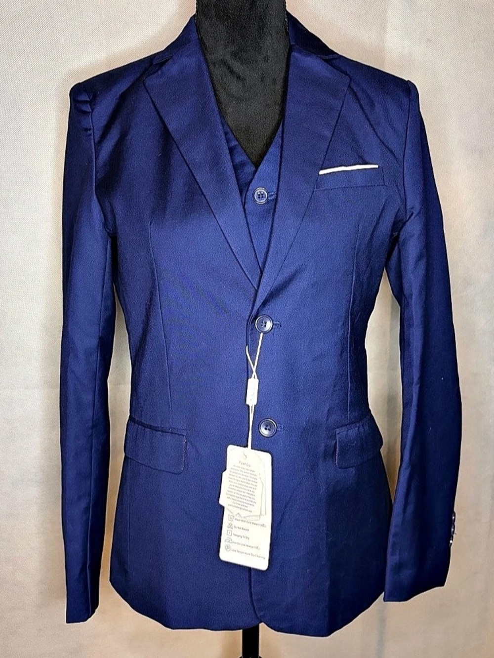 YuanLu Boys Blue Suit Jacket Size 14 NWT